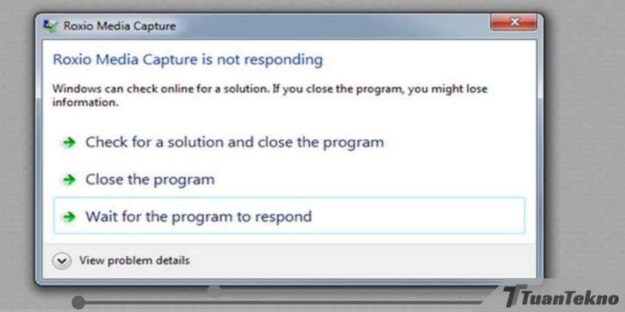 Cara mengatasi Not Responding Pada Windows