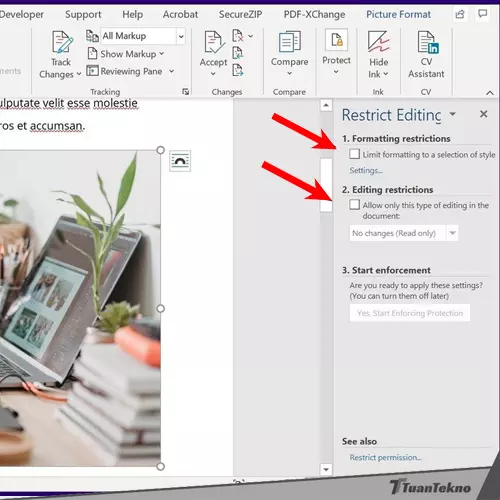 Langkah 6 - Cara Mengunci Gambar di Microsoft Word