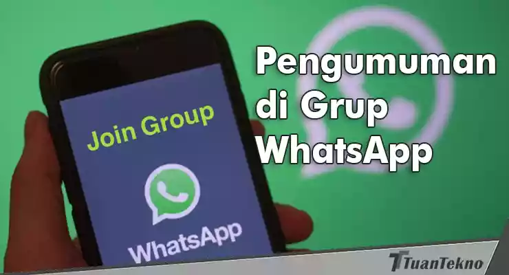 cara membuat pengumuman di grup whatsapp